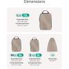 image:imageBAGSMART Compression Packing Cubes 6 Set4 Set2 Set Travel Packing Cubes for Carry on Suitcases Compression Suitcase Organizers Bag Set amp Travel Cubes for Luggage Lightweight Packing OrganizersBrown