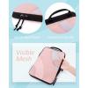 image:imageBAGSMART Compression Packing Cubes 6 Set4 Set2 Set Travel Packing Cubes for Carry on Suitcases Compression Suitcase Organizers Bag Set amp Travel Cubes for Luggage Lightweight Packing OrganizersBaby Pink2 Set