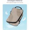 image:imageBAGSMART Compression Packing Cubes 6 Set4 Set2 Set Travel Packing Cubes for Carry on Suitcases Compression Suitcase Organizers Bag Set amp Travel Cubes for Luggage Lightweight Packing OrganizersBrown
