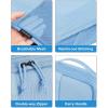 image:imageBAGSMART Compression Packing Cubes Durable Travel Packing Cubes for CarryOn Suitcase Lightweight Compressible Luggage Organizer Cruise Ship Travel Essentials 6Pack 1L3M1SShoe Bag BlackSky Blue