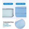 image:imageBAGSMART Compression Packing Cubes Durable Travel Packing Cubes for CarryOn Suitcase Lightweight Compressible Luggage Organizer Cruise Ship Travel Essentials 6Pack 1L3M1SShoe Bag BlackSky Blue