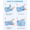 image:imageBAGSMART Compression Packing Cubes Durable Travel Packing Cubes for CarryOn Suitcase Lightweight Compressible Luggage Organizer Cruise Ship Travel Essentials 6Pack 1L3M1SShoe Bag BlackSky Blue