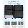 image:imageBAGSMART Compression Packing Cubes Durable Travel Packing Cubes for CarryOn Suitcase Lightweight Compressible Luggage Organizer Cruise Ship Travel Essentials 6Pack 1L3M1SShoe Bag BlackBlack