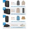 image:imageBAGSMART Compression Packing Cubes Durable Travel Packing Cubes for CarryOn Suitcase Lightweight Compressible Luggage Organizer Cruise Ship Travel Essentials 6Pack 1L3M1SShoe Bag Black04Black