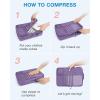 image:imageBAGSMART Compression Packing Cubes Durable Travel Packing Cubes for CarryOn Suitcase Lightweight Compressible Luggage Organizer Cruise Ship Travel Essentials 6Pack 1L3M1SShoe Bag BlackLight Beige