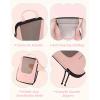image:imageBAGSMART Compression Packing Cubes for Travel 654set Lightweight Packing Organizers Summer Travel Essentials Suitcase Organizer Bags Set02Baby Pink