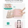 image:imageBAGSMART Compression Packing Cubes for Travel 654set Lightweight Packing Organizers Summer Travel Essentials Suitcase Organizer Bags Set05Black