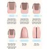 image:imageBAGSMART Compression Packing Cubes for Travel 654set Lightweight Packing Organizers Summer Travel Essentials Suitcase Organizer Bags SetBBaby Pink