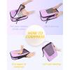 image:imageBAGSMART Compression Packing Cubes for Travel 654set Lightweight Packing Organizers Summer Travel Essentials Suitcase Organizer Bags SetILight Purple