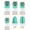 image:imageBAGSMART Compression Packing Cubes for Travel 654set Lightweight Packing Organizers Summer Travel Essentials Suitcase Organizer Bags SetJLagoon Blue