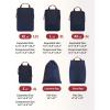 image:imageBAGSMART Compression Packing Cubes for Travel 654set Lightweight Packing Organizers Summer Travel Essentials Suitcase Organizer Bags SetKNavy