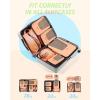image:imageBAGSMART Compression Packing Cubes for Travel 654set Lightweight Packing Organizers Summer Travel Essentials Suitcase Organizer Bags SetLSunset Oranger