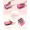 image:imageBAGSMART Compression Packing Cubes for Travel 654set Lightweight Packing Organizers Summer Travel Essentials Suitcase Organizer Bags SetMBarbie Powder