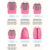 image:imageBAGSMART Compression Packing Cubes for Travel 654set Lightweight Packing Organizers Summer Travel Essentials Suitcase Organizer Bags SetMBarbie Powder