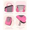 image:imageBAGSMART Compression Packing Cubes for Travel 654set Lightweight Packing Organizers Summer Travel Essentials Suitcase Organizer Bags SetMBarbie Powder