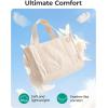 image:imageBAGSMART Corduroy Beach Tote Bag for Women TravelWork Small Crossbody Bag for TeacherNurse  12L fits 14 laptop 40oz tumbler holder 5L fits Kindle w zipper pockets For work travel mothers day giftsAcamel