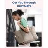 image:imageBAGSMART Crush Tote Bag for Women 20L Puffer Work Tote with Zipper Travel Essentials Quilted Nurse Hospital BagGrayish Brown