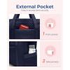 image:imageBAGSMART Crush Tote Bag for Women 20L Puffer Work Tote with Zipper Travel Essentials Quilted Nurse Hospital BagNavy Blue