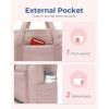 image:imageBAGSMART Crush Tote Bag for Women 20L Puffer Work Tote with Zipper Travel Essentials Quilted Nurse Hospital BagPink