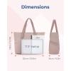image:imageBAGSMART Crush Tote Bag for Women 20L Puffer Work Tote with Zipper Travel Essentials Quilted Nurse Hospital BagPink