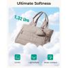 image:imageBAGSMART Diaper Bag Tote Hospital Bag for Labor Delivery Puffy Maternity Travel Diaper Tote Baby Bag with Pacifier CaseLight Beige