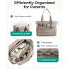 image:imageBAGSMART Diaper Bag Tote Hospital Bag for Labor Delivery Puffy Maternity Travel Diaper Tote Baby Bag with Pacifier CasePink