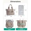 image:imageBAGSMART Diaper Bag Tote Hospital Bag for Labor Delivery Puffy Maternity Travel Diaper Tote Baby Bag with Pacifier CasePink