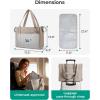 image:imageBAGSMART Diaper Bag Tote Puffer Hospital Bag for Labor Delivery with Pacifier Case Lightweight Baby Bag for Travel Work  Multifunctional Insulated Pockets Water ResistanceDark Pink