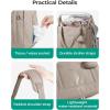 image:imageBAGSMART Diaper Bag Tote Puffer Hospital Bag for Labor Delivery with Pacifier Case Lightweight Baby Bag for Travel Work  Multifunctional Insulated Pockets Water ResistanceGrayish Brown
