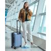 image:imageBAGSMART Expandable Carry On Luggage 22x14x9 Airline Approved 1OO PC Lightweight Hard Shell Suitcase 20 Inch Travel Luggage with Spinner Wheels Waterproof Rolling Suitcase BlackSliver