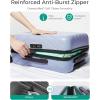 image:imageBAGSMART Expandable Carry On Luggage 22x14x9 Airline Approved 1OO PC Lightweight Hard Shell Suitcase 20 Inch Travel Luggage with Spinner Wheels Waterproof Rolling Suitcase BlackPurple