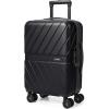 image:imageBAGSMART Expandable Carry On Luggage 22x14x9 Airline Approved 1OO PC Lightweight Hard Shell Suitcase 20 Inch Travel Luggage with Spinner Wheels Waterproof Rolling Suitcase BlackBlack