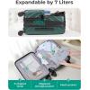 image:imageBAGSMART Expandable Carry On Luggage 22x14x9 Airline Approved 1OO PC Lightweight Hard Shell Suitcase 20 Inch Travel Luggage with Spinner Wheels Waterproof Rolling Suitcase BlackOlive Green 10