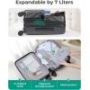 image:imageBAGSMART Expandable Carry On Luggage 22x14x9 Airline Approved 1OO PC Lightweight Hard Shell Suitcase 20 Inch Travel Luggage with Spinner Wheels Waterproof Rolling Suitcase BlackGray 10