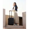 image:imageBAGSMART Expandable Carry On Luggage 22x14x9 Airline Approved 1OO PC Lightweight Hard Shell Suitcase 20 Inch Travel Luggage with Spinner Wheels Waterproof Rolling Suitcase BlackBlack