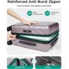 image:imageBAGSMART Expandable Carry On Luggage 22x14x9 Airline Approved 1OO PC Lightweight Hard Shell Suitcase 20 Inch Travel Luggage with Spinner Wheels Waterproof Rolling Suitcase BlackRose Purple