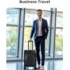 image:imageBAGSMART Expandable Carry On Luggage 22x14x9 Airline Approved 1OO PC Lightweight Hard Shell Suitcase 20 Inch Travel Luggage with Spinner Wheels Waterproof Rolling Suitcase BlackBlack