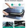 image:imageBAGSMART Expandable Carry On Luggage 22x14x9 Airline Approved 1OO PC Lightweight Hard Shell Suitcase 20 Inch Travel Luggage with Spinner Wheels Waterproof Rolling Suitcase BlackGradient blue