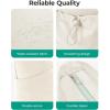 image:imageBAGSMART Foldable Tote Bag with Drawstring Bag Tote Bag Shoulder Bag Top Handle Handbag for Travel Work Beach GymBeige