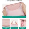 image:imageBAGSMART Garment Folder Packing Cubes for Travel 4 Set Lightweight Travel Cubes for Wrinkle Free Durable Suitcase Organizers Bag Set for Travel Essentials Baby PinkBaby Pink