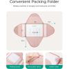 image:imageBAGSMART Garment Folder Packing Cubes for Travel 4 Set Lightweight Travel Cubes for Wrinkle Free Durable Suitcase Organizers Bag Set for Travel Essentials Baby PinkSky Blue