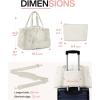image:imageBAGSMART Gym Bag for Women Carry on Weekender Overnight Bag Travel Duffel Bags with Trolley Sleeve Personal Item Travel Bag Tote Bag Workout Dance BagPinkMediumLight Beige