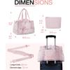 image:imageBAGSMART Gym Bag for Women Carry on Weekender Overnight Bag Travel Duffel Bags with Trolley Sleeve Personal Item Travel Bag Tote Bag Workout Dance BagPinkMediumPink