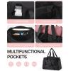 image:imageBAGSMART Gym Bag for Women Carry on Weekender Overnight Bag Travel Duffel Bags with Trolley Sleeve Personal Item Travel Bag Tote Bag Workout Dance BagPinkMediumBlack