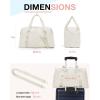 image:imageBAGSMART Gym Bag for Women Carry on Weekender Overnight Bag Travel Duffel Bags with Trolley Sleeve Personal Item Travel Bag Tote Bag Workout Dance BagPinkMediumLight Beige