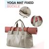 image:imageBAGSMART Gym Bag for Women Carry on Weekender Overnight Bag Travel Duffel Bags with Trolley Sleeve Personal Item Travel Bag Tote Bag Workout Dance BagPinkMediumBeige