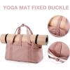 image:imageBAGSMART Gym Bag for Women Carry on Weekender Overnight Bag Travel Duffel Bags with Trolley Sleeve Personal Item Travel Bag Tote Bag Workout Dance BagPinkMediumDark Pink