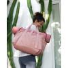 image:imageBAGSMART Gym Bag for Women Carry on Weekender Overnight Bag Travel Duffel Bags with Trolley Sleeve Personal Item Travel Bag Tote Bag Workout Dance BagPinkMediumDark Pink