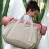 image:imageBAGSMART Gym Bag for Women Carry on Weekender Overnight Bag Travel Duffel Bags with Trolley Sleeve Personal Item Travel Bag Tote Bag Workout Dance BagPinkMediumBeige