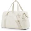 image:imageBAGSMART Gym Bag for Women Carry on Weekender Overnight Bag Travel Duffel Bags with Trolley Sleeve Personal Item Travel Bag Tote Bag Workout Dance BagPinkMediumLight Beige